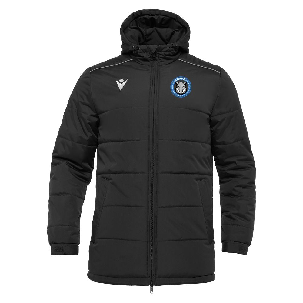 JNR ROFFEY FC BLACK GYOR WINTER JACKET Macron Store Hastings