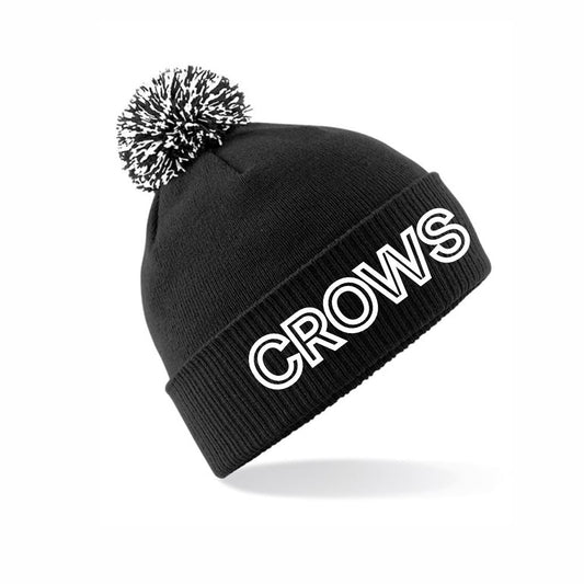 CROWHURST FC WINTER ''CROWS'' BOBBLE HAT - ONE SIZE Macron Store Hastings