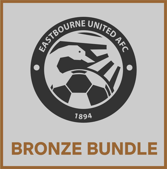 EASTBOURNE UNITED AFC PLAYERS BRONZE BUNDLE KIT PACKAGE Macron Sports Hub Hastings