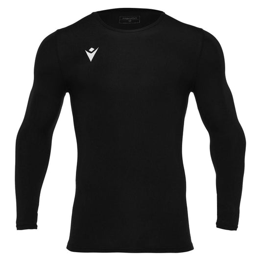 CREW CLUB HAWKS - COACHES BLACK HOLLY TECH BASE LAYER Macron Store Hastings