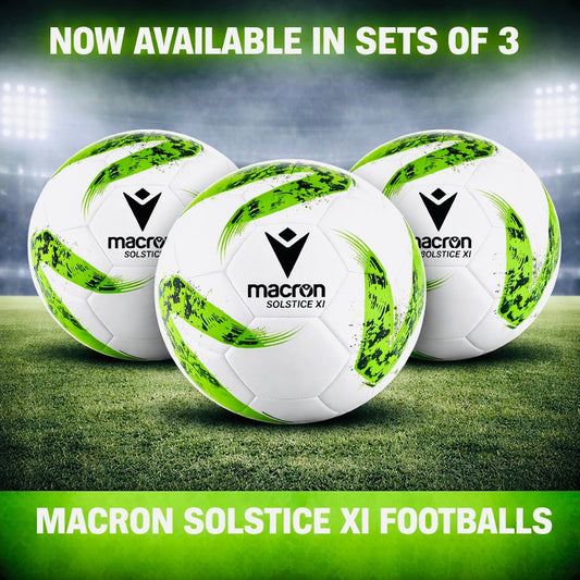 MACRON SOLSTICE XI TRAINING BALL - SET OF 3 Macron Store Hastings