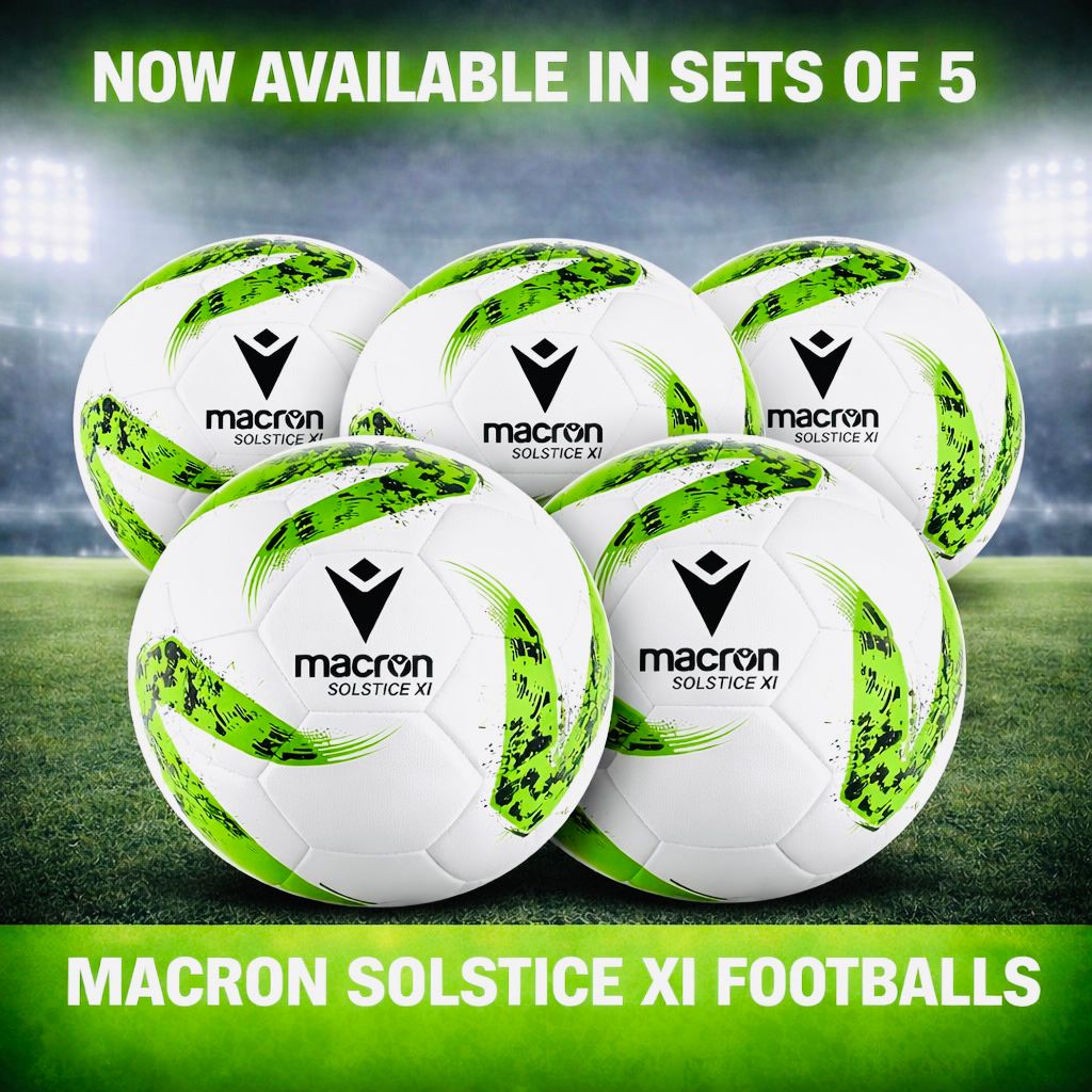 MACRON SOLSTICE XI TRAINING BALL - SET OF 5 Macron Store Hastings