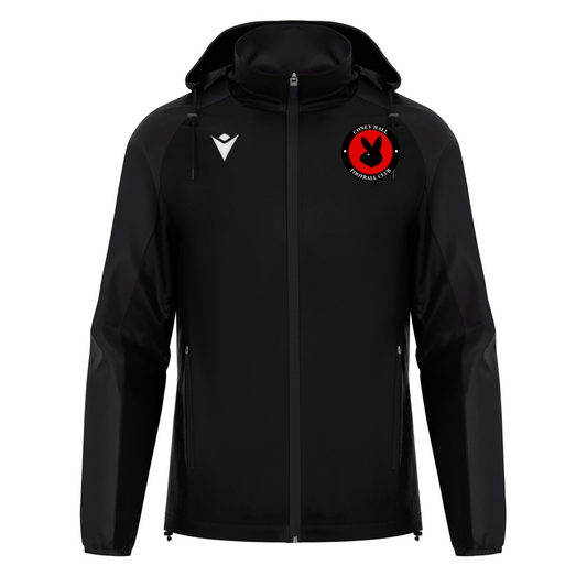 CONEY HALL FC JNR BLACK RIVENDELL RAINJACKET Macron Store Hastings