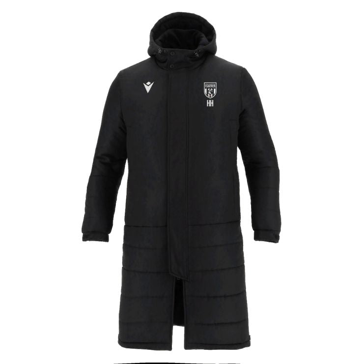 HOLLINGTON HAWKS FC COACHES TURVEY LONG BENCH COAT Macron Store Hastings