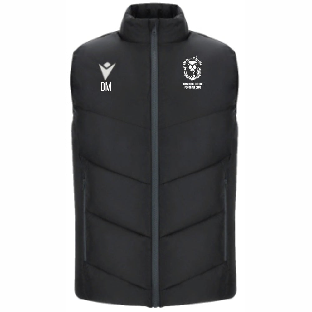 HASTINGS UNITED FC COACHES COLDMIRE BODY WARMER Macron Store Hastings