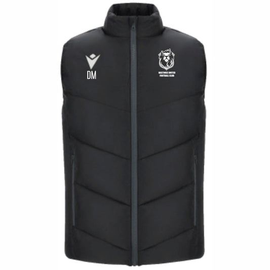 HASTINGS UNITED FC COACHES COLDMIRE BODY WARMER Macron Store Hastings