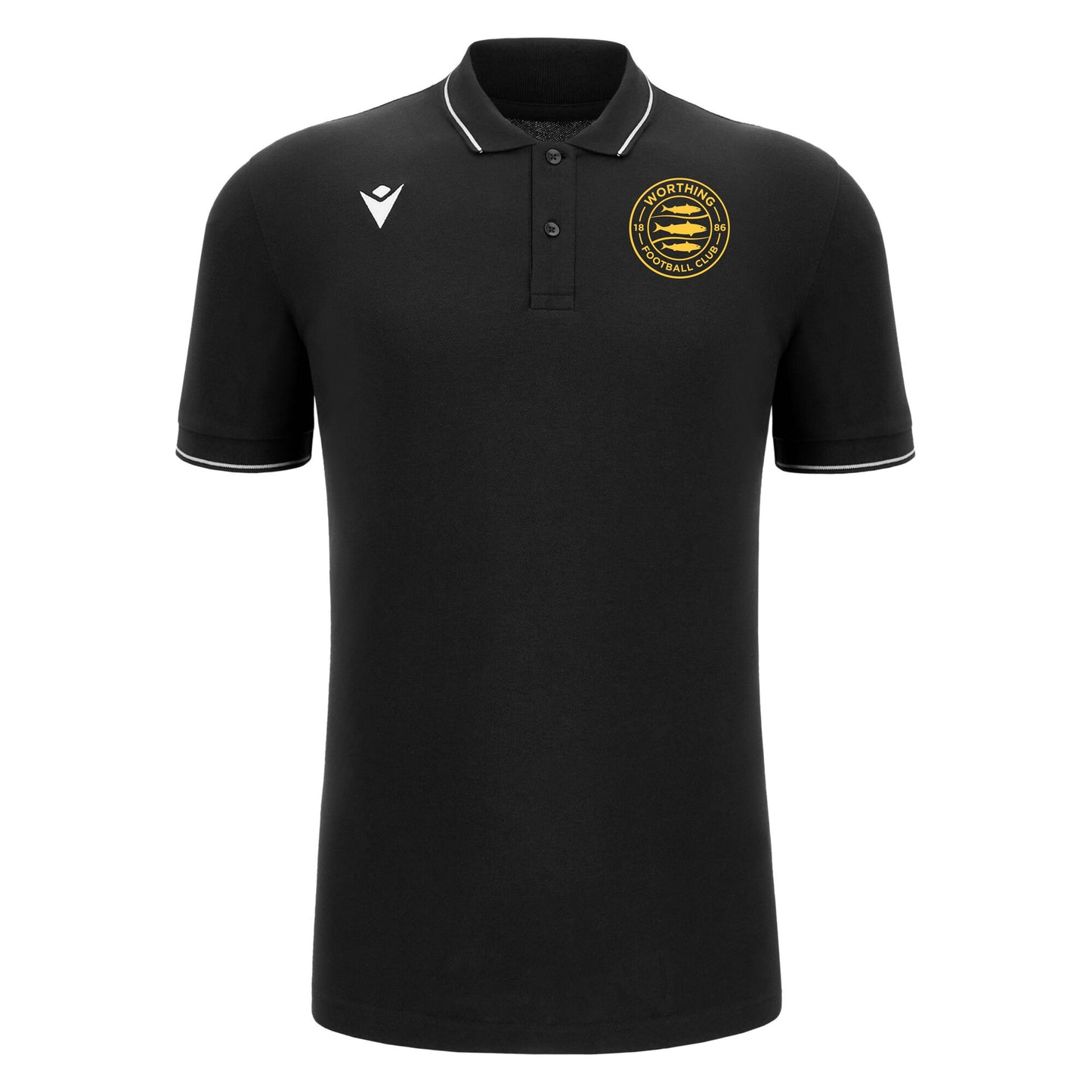 WORTHING FC SNR COMEDY POLO SHIRT - AVAILABLE IN 5 COLOURS Macron Sports Hub Hastings