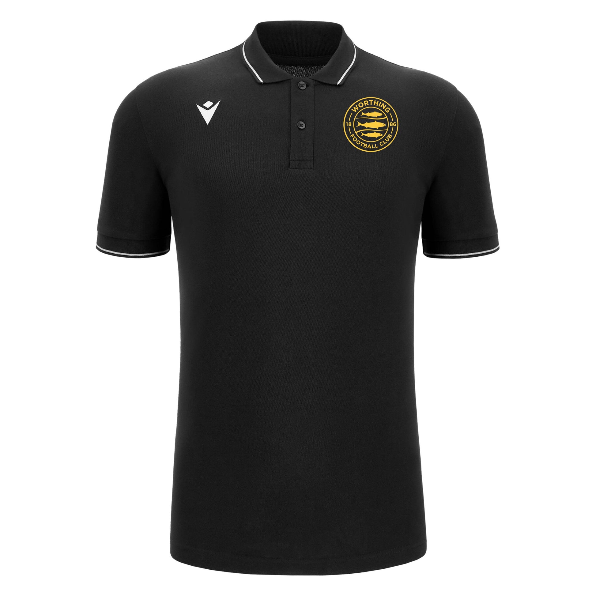 WORTHING FC SNR COMEDY POLO SHIRT - AVAILABLE IN 5 COLOURS Macron Sports Hub Hastings