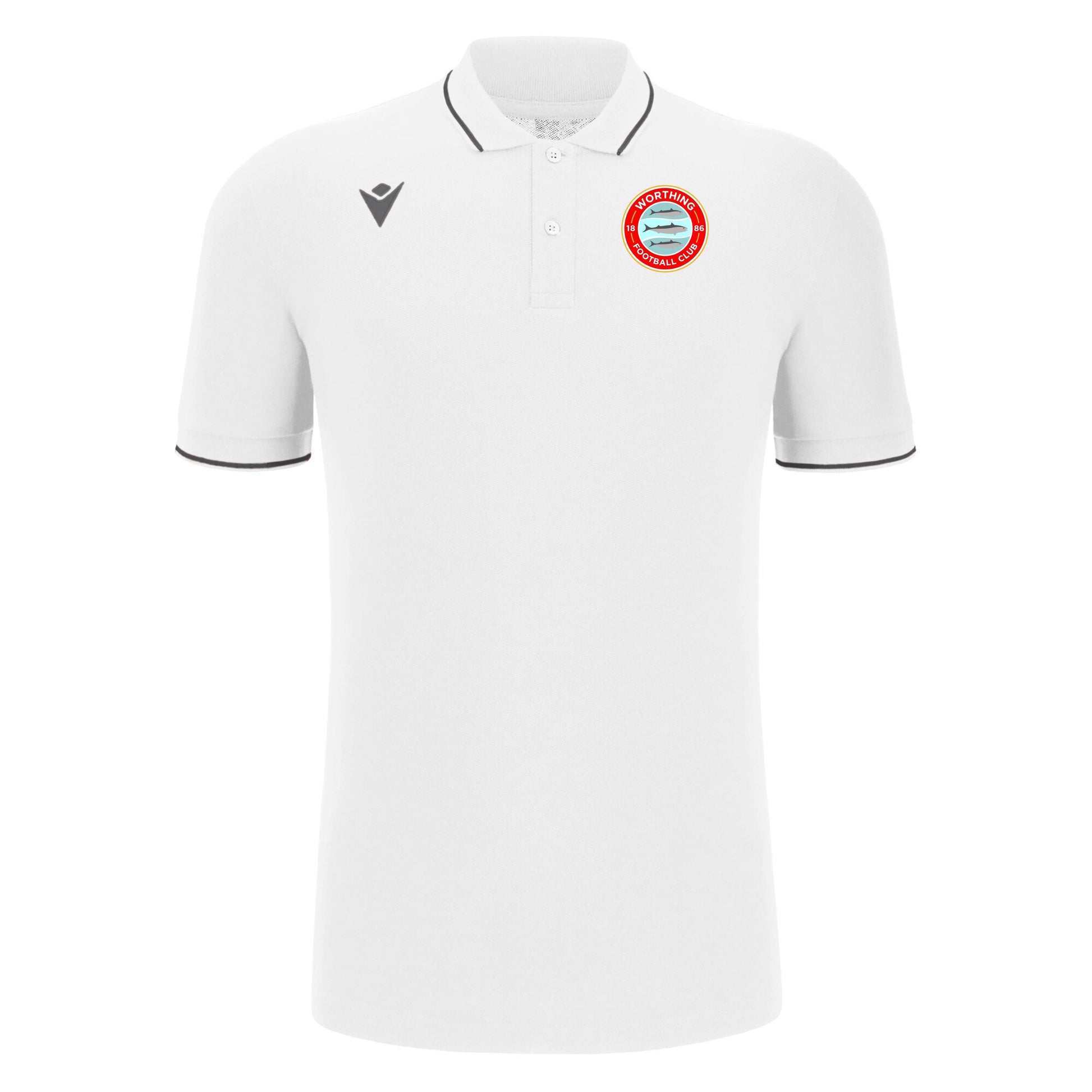 WORTHING FC SNR COMEDY POLO SHIRT - AVAILABLE IN 5 COLOURS Macron Sports Hub Hastings