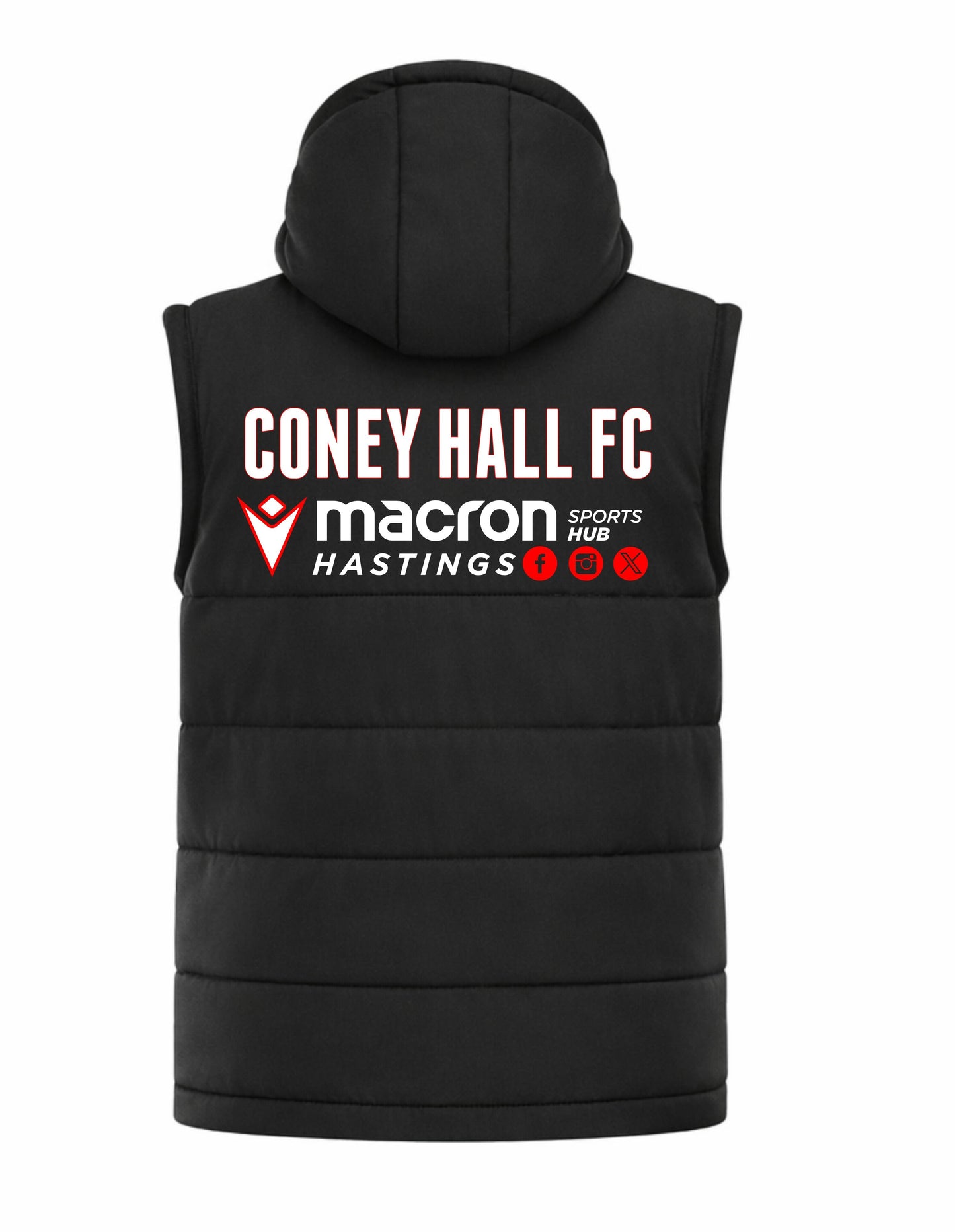CONEY HALL FC COACHES DUALITY GILET Macron Sports Hub Hastings