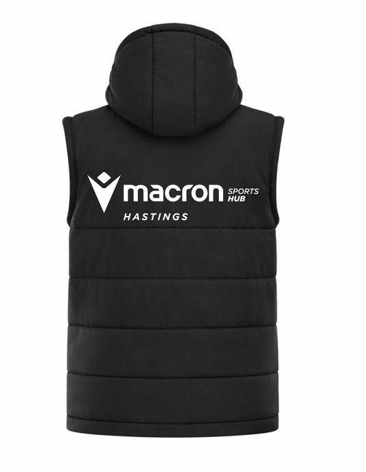 EASTBOURNE UNITED AFC COACHES DUALITY GILET Macron Sports Hub Hastings