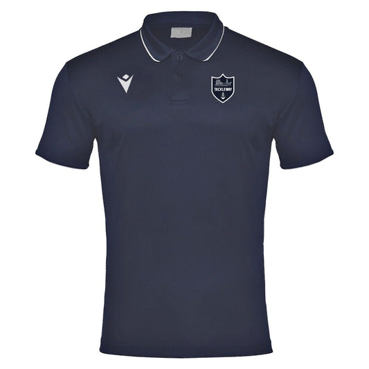 TACKLEWAY FC JNR NAVY/WHITE DRACO LEISURE POLO Macron Store Hastings