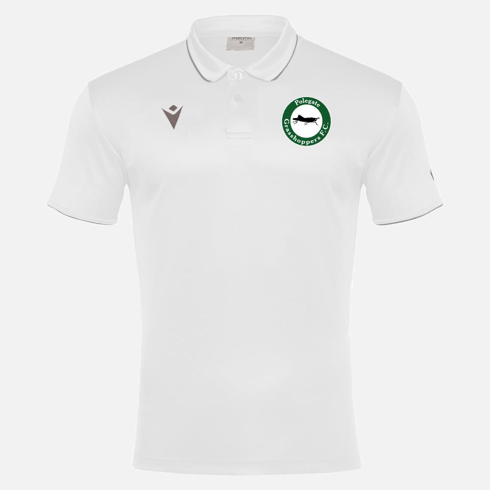 POLEGATE GRASSHOPPERS FC COACHES POLO SHIRT Macron Store Hastings