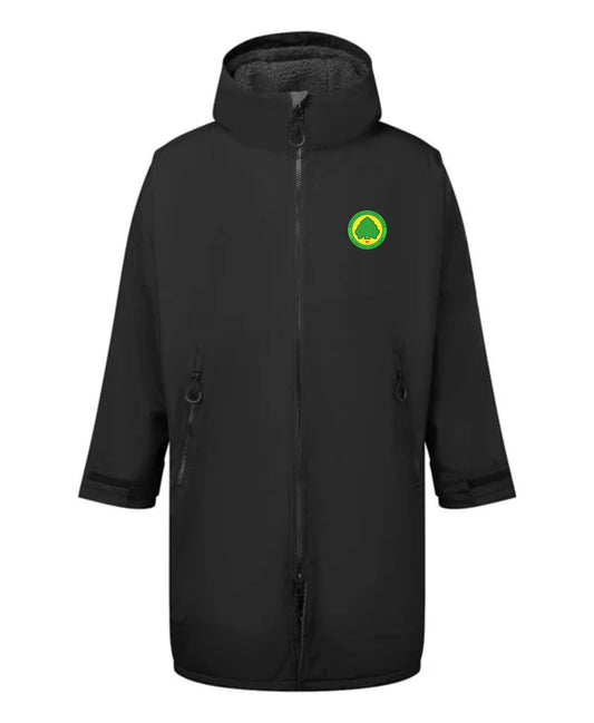 WESTFIELD FC SENIOR CLUB DRY-ROBE - BLACK CHARCOAL