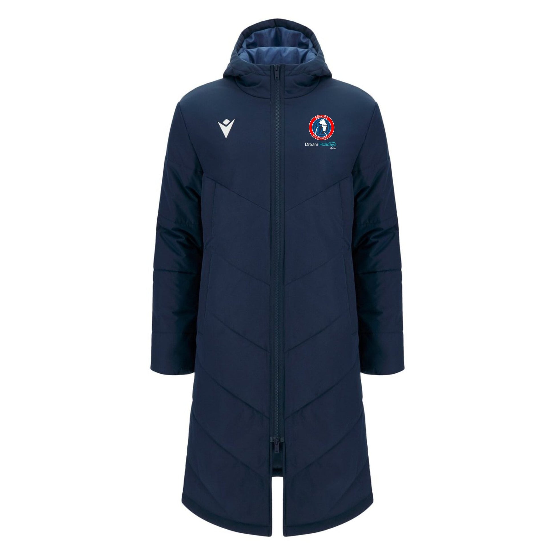 DWFC YOUTH/ACADEMY COACHES NORTHLAND THERMAL LONGLINE WINTER COAT Macron Sports Hub Hastings