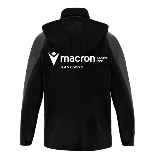 CREW CLUB HAWKS - COACHES BLACK ELBRUS SHOWERJACKET Macron Store Hastings