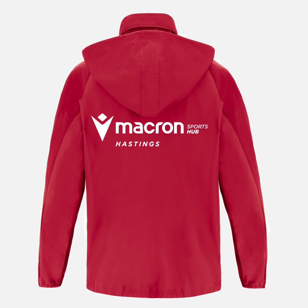 CREW CLUB HAWKS - PLAYERS RED ELBRUS SHOWERJACKET Macron Store Hastings