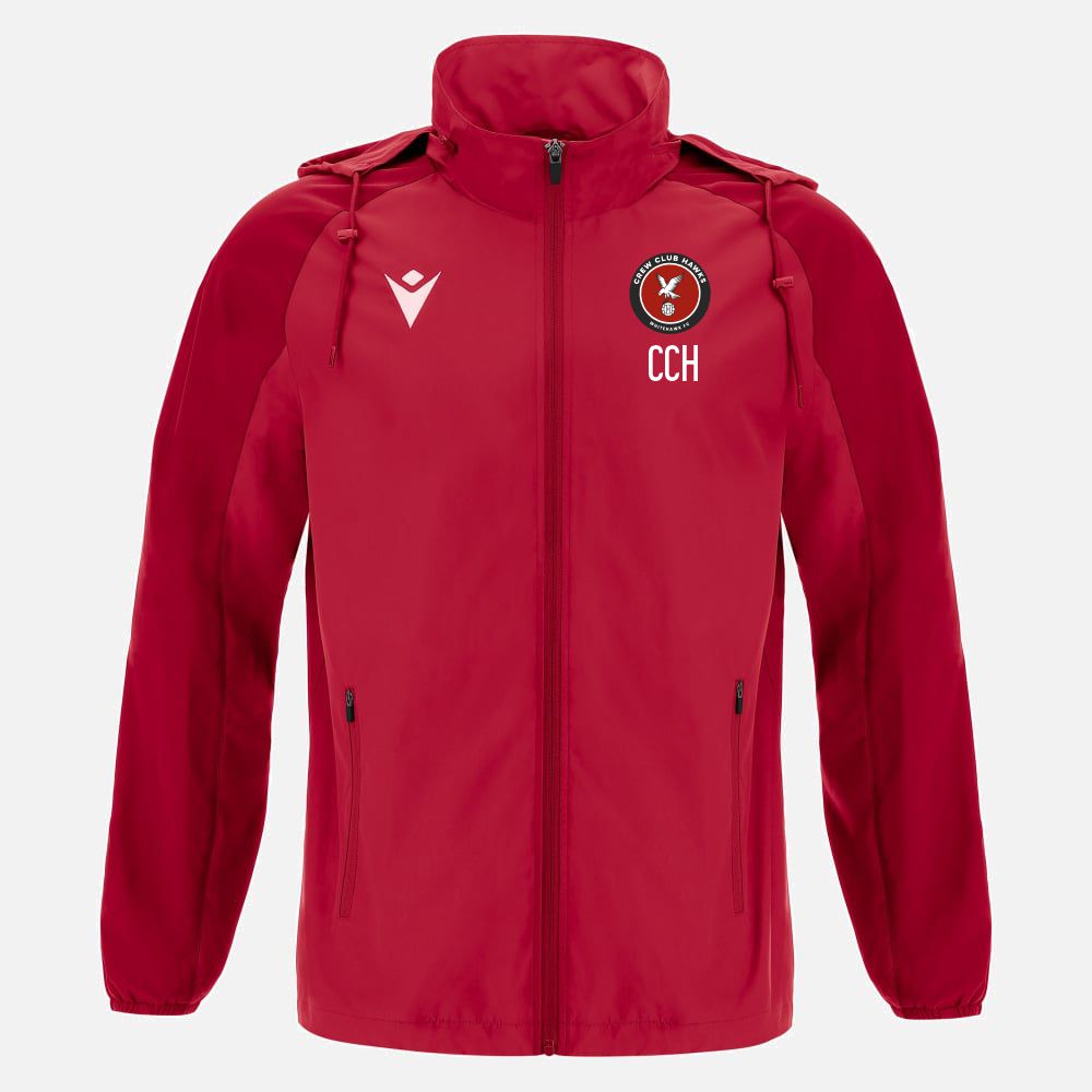 CREW CLUB HAWKS - PLAYERS RED ELBRUS SHOWERJACKET Macron Store Hastings
