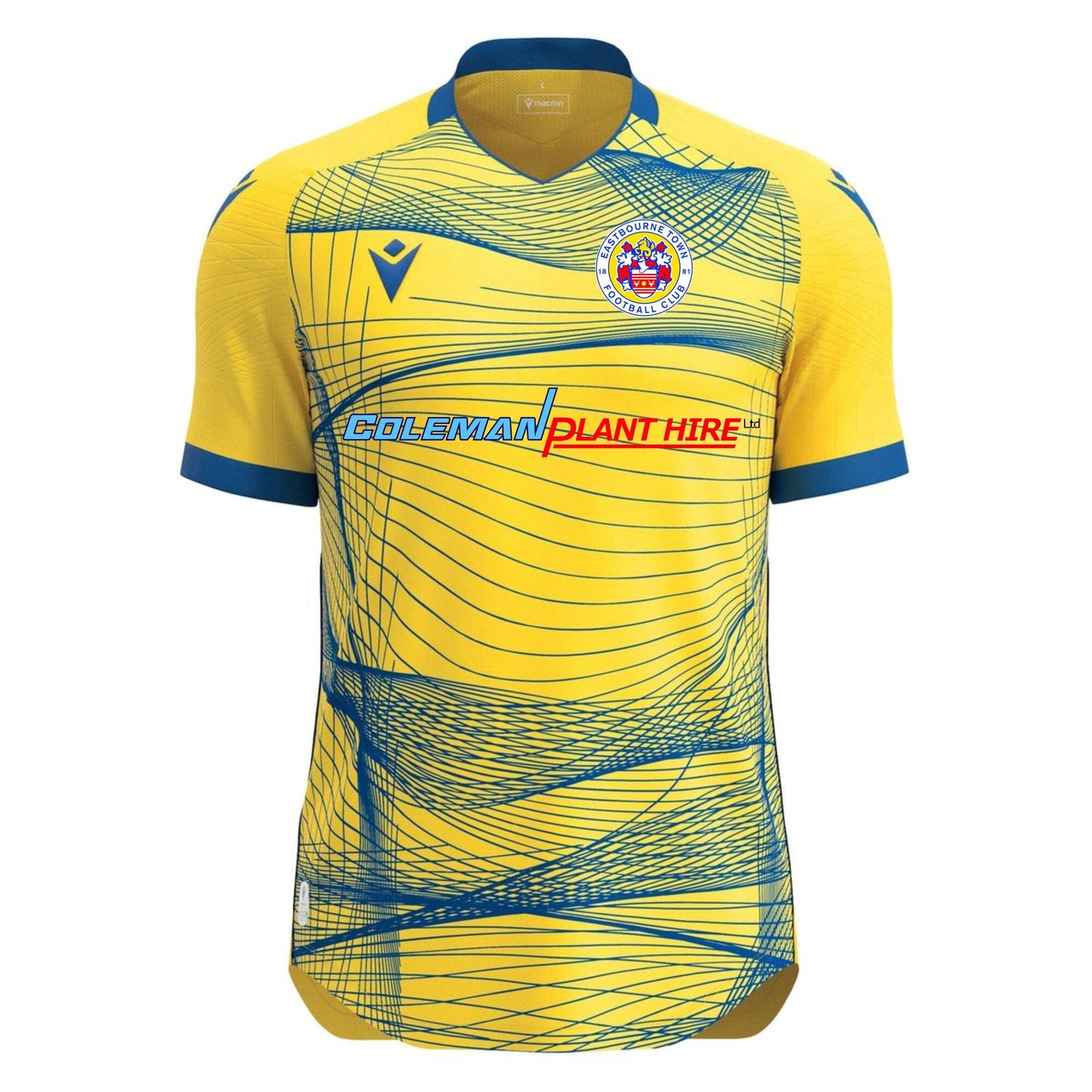 JNR - EASTBOURNE TOWN FC HOME REPLICA SHIRT Macron Store Hastings