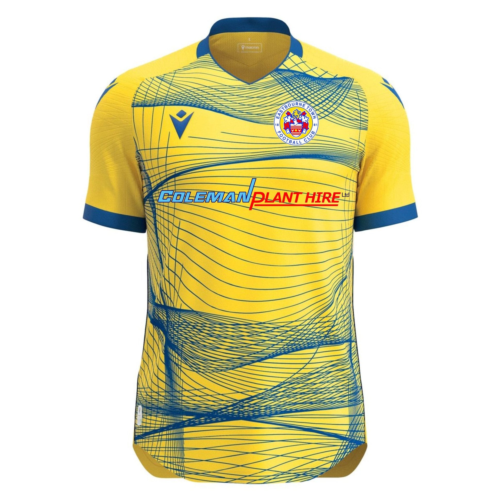 JNR - EASTBOURNE TOWN FC HOME REPLICA SHIRT Macron Store Hastings