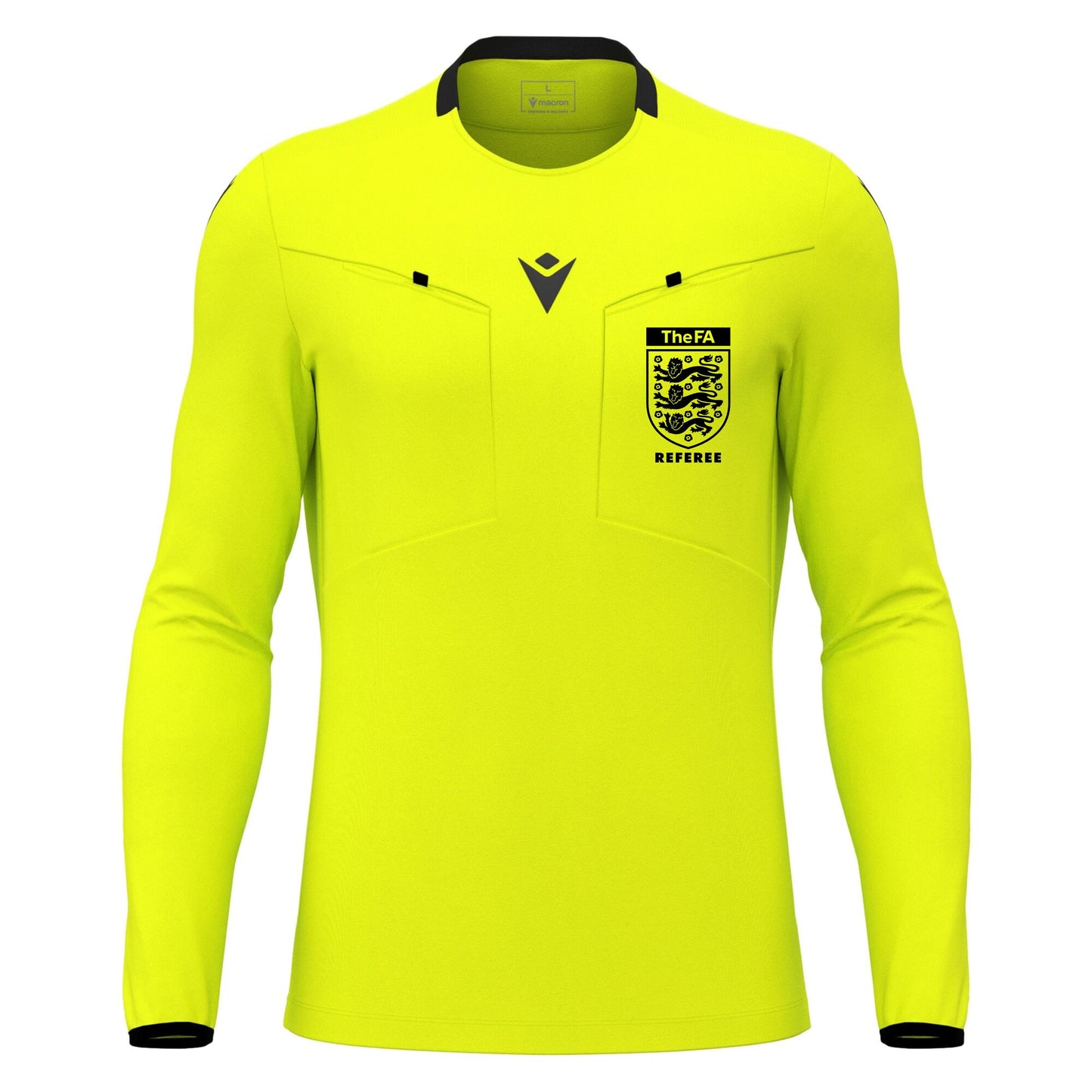 THE FA REFEREE FRISK SHIRT - FLUO YELLOW Macron Sports Hub Hastings