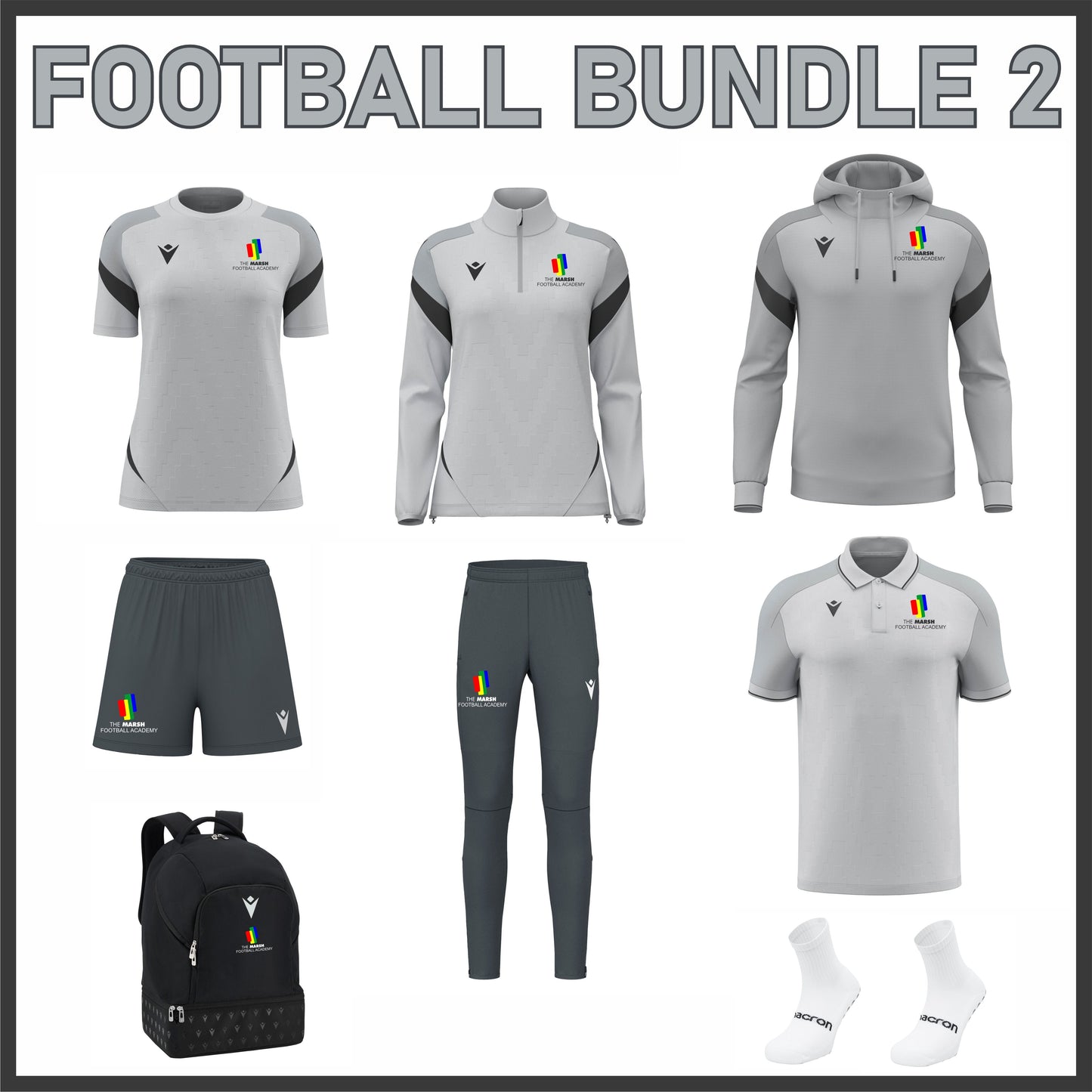 MARSH GIRLS FOOTBALL ACADEMY BUNDLE 2 Macron Sports Hub Hastings