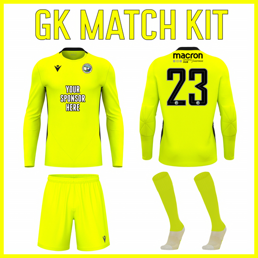 SNR PEACEHAVEN & TELSCOMBE HOME GK MATCH DAY BUNDLE Macron Sports Hub Hastings