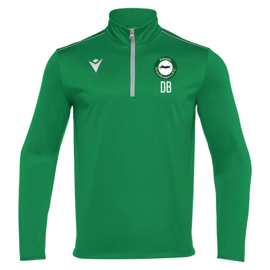 POLEGATE GRASSHOPPERS FC TRAINING HAVEL GREEN 1/4 ZIP TOP