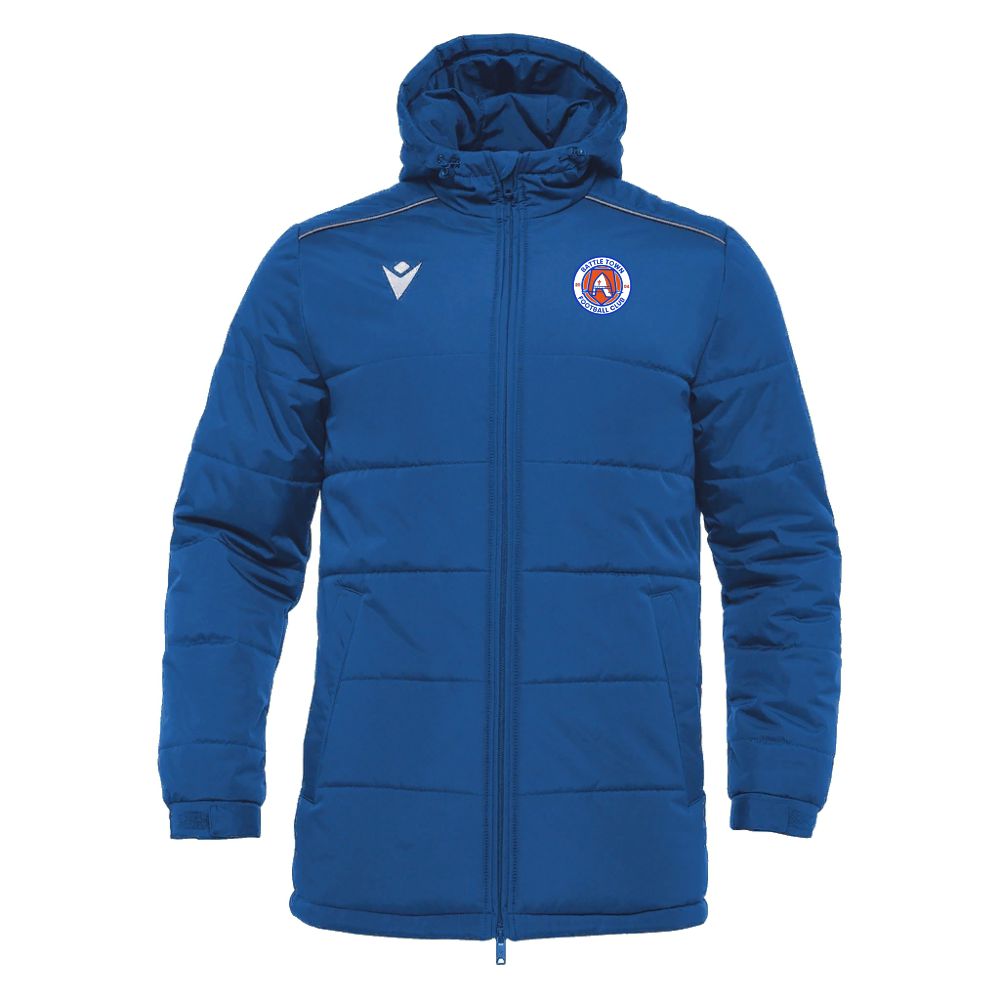 BATTLE TOWN FC COACHES GYOR PADDED JACKET Macron Sports Hub Hastings
