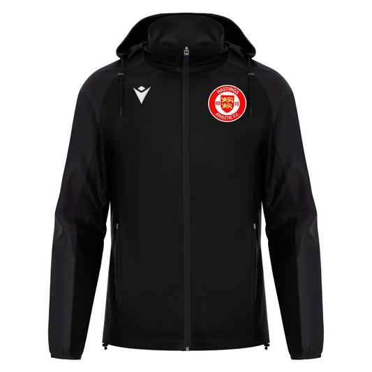 HASTINGS ATHLETIC COACHES RIVENDELL FLEECELINED RAIN JACKET Macron Sports Hub Hastings