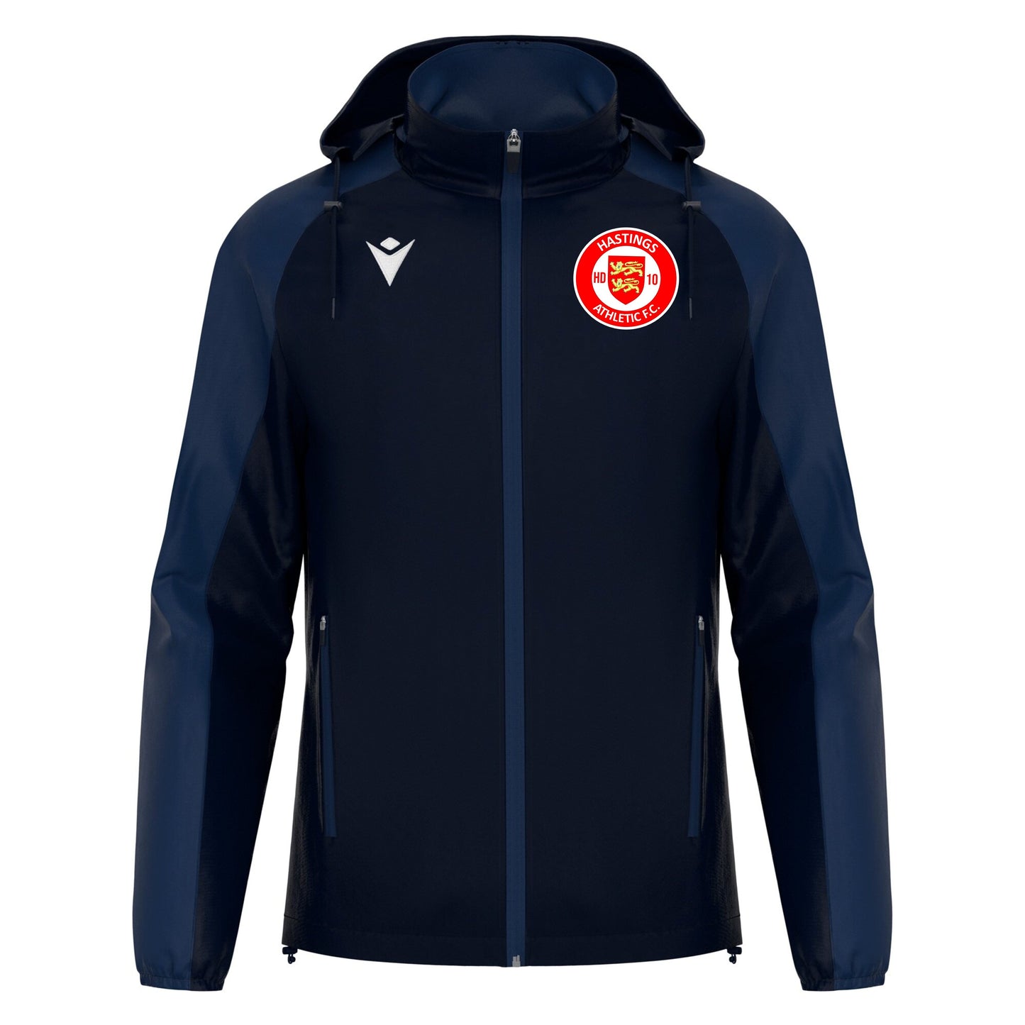 HASTINGS ATHELTIC SNR PLAYERS RIVENDELL FLEECELINED RAIN JACKET Macron Sports Hub Hastings