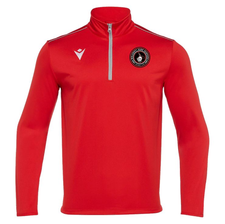 WPR - SNR HAVEL 1/4 ZIP RED Macron Store Hastings
