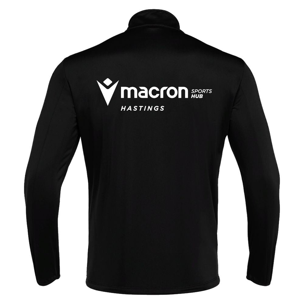 CREW CLUB HAWKS - COACHES BLACK HAVEL 1/4 ZIP Macron Store Hastings