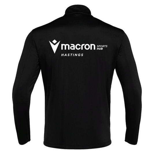 CREW CLUB HAWKS - COACHES BLACK HAVEL 1/4 ZIP Macron Store Hastings