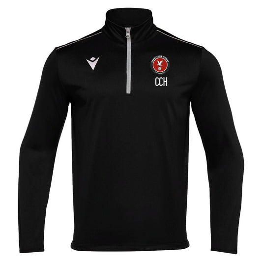 CREW CLUB HAWKS - COACHES BLACK HAVEL 1/4 ZIP Macron Store Hastings