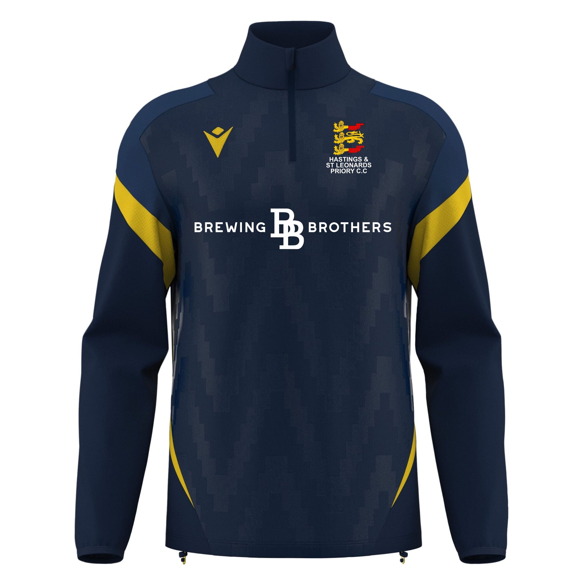 HASTINGS AND ST LEONARDS PRIORY SNR HOLLOW TRAINING 1/4 ZIP Macron Sports Hub Hastings