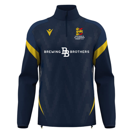 HASTINGS AND ST LEONARDS PRIORY SNR HOLLOW TRAINING 1/4 ZIP Macron Sports Hub Hastings