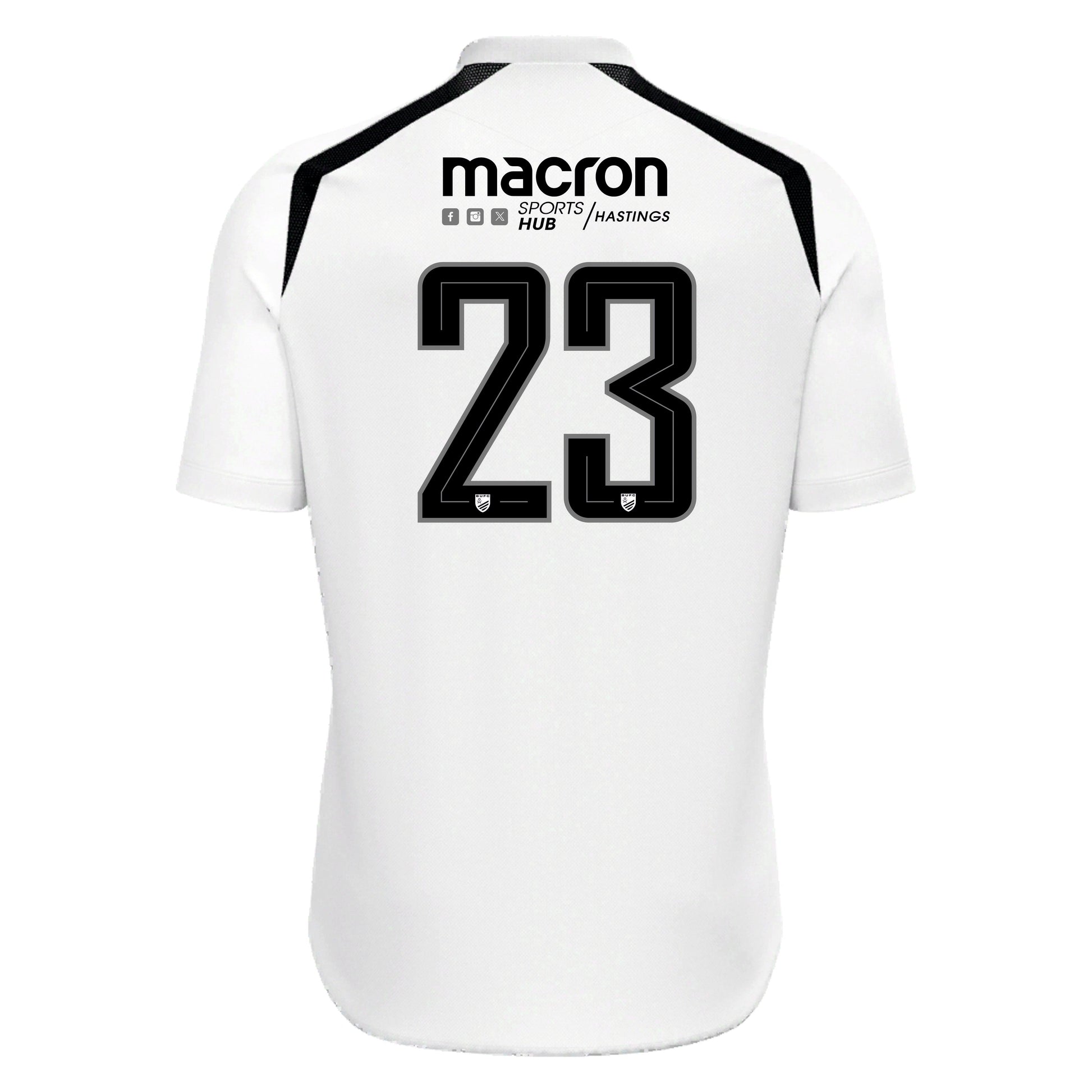 BEXHILL UNITED JNR WYRM WHITE/BLACK SHIRT