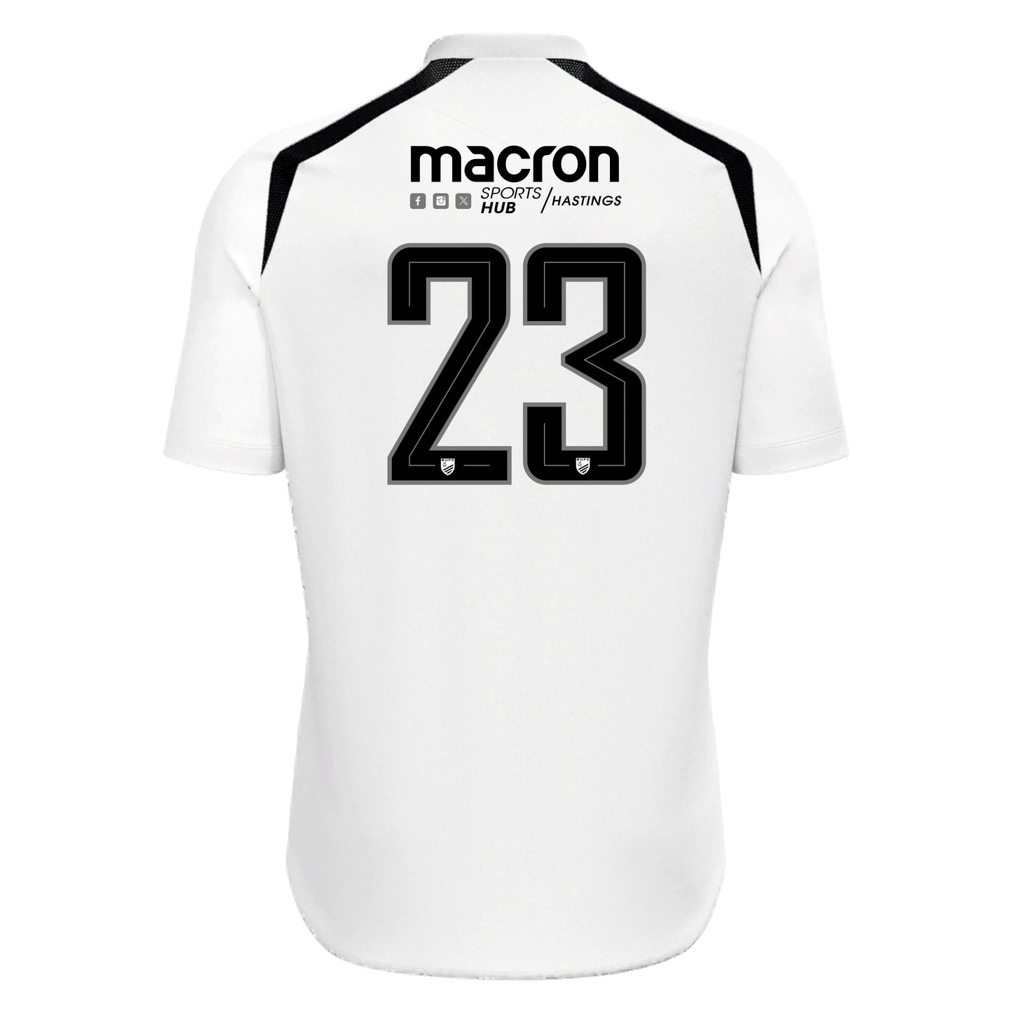 BEXHILL UNITED SNR WYRM WHITE/BLACK SHIRT
