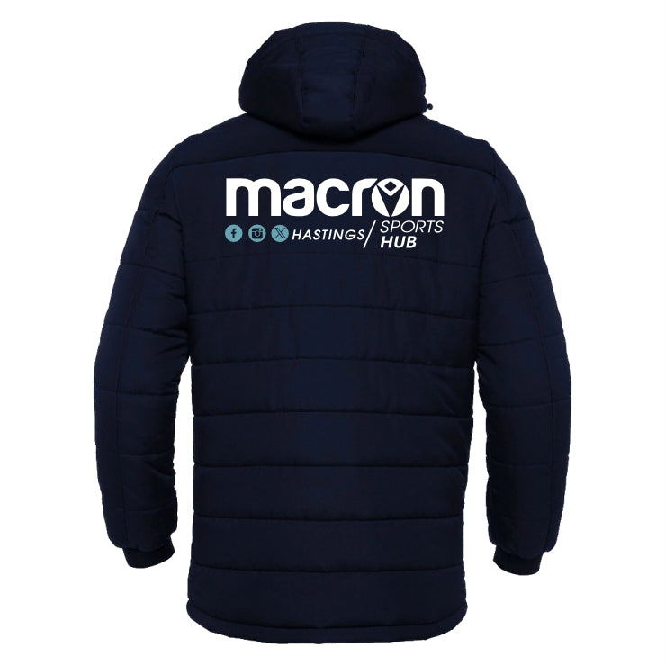 SNR HORLEY TOWN FC COACH NARVIK PADDED WINTER JACKET Macron Store Hastings