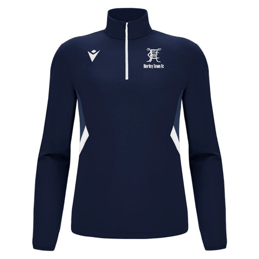 SNR HORLEY TOWN FC PIAVE COACHES 1/4 ZIP TRACK TOP Macron Store Hastings