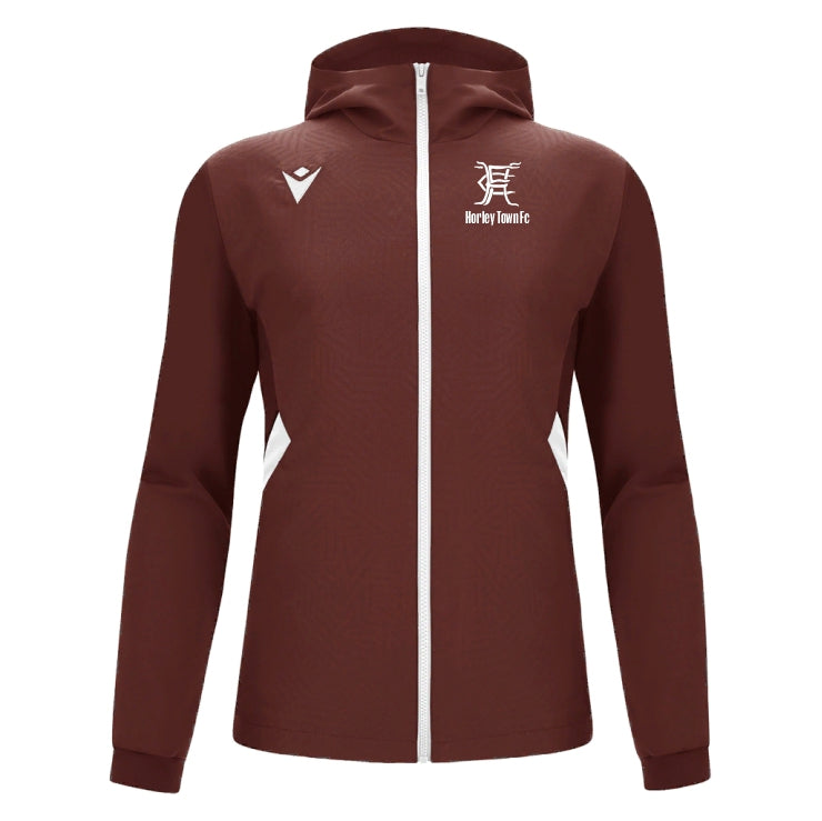 JNR HORLEY TOWN FC TIAMAT HOODED PRO TRACKSUIT TOP Macron Store Hastings