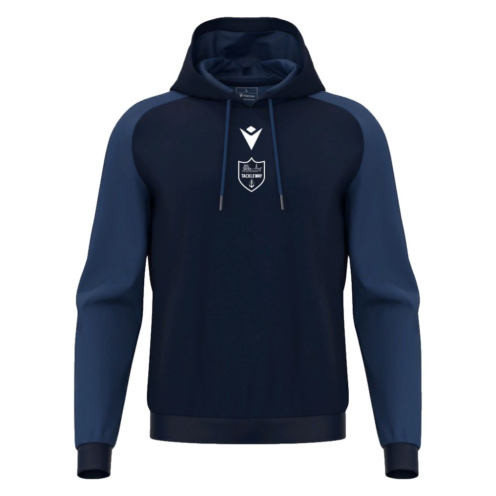 TACKLEWAY FC JNR NAVY HORN HOODY Macron Store Hastings