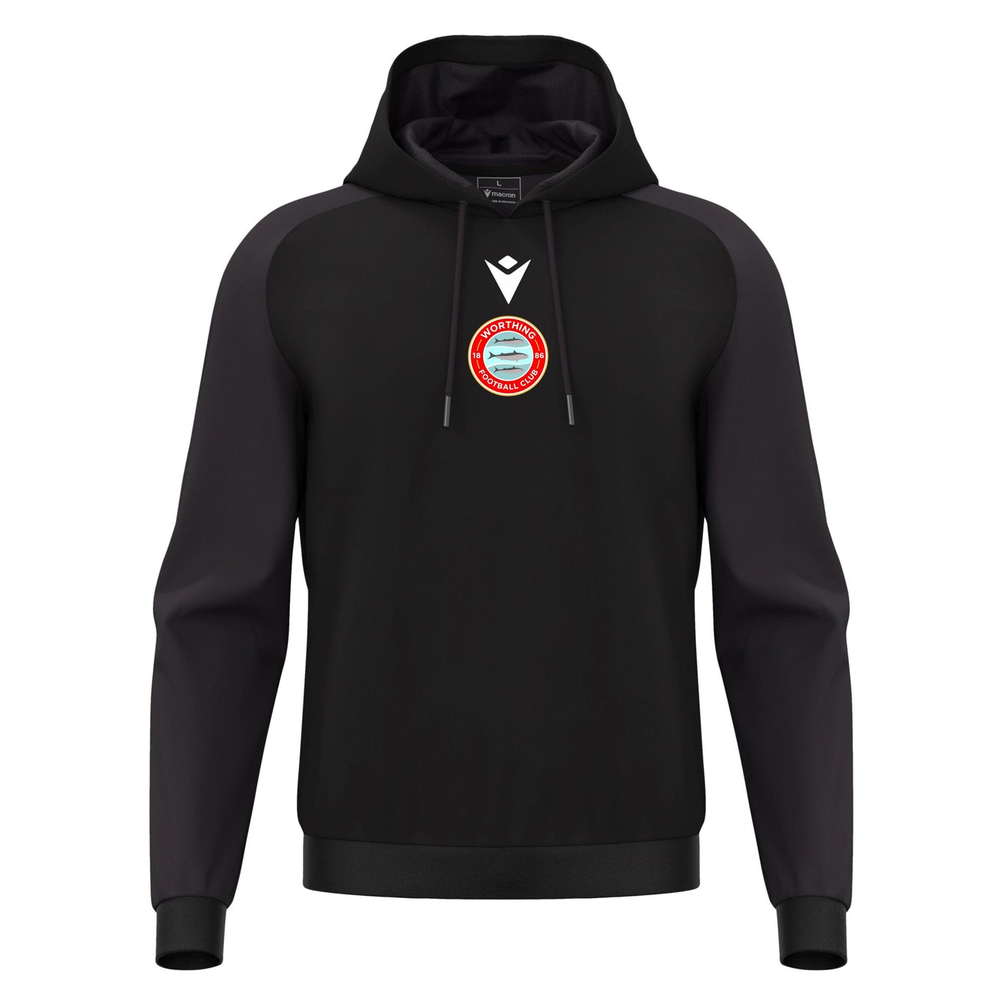WORTHING FC JNR HORN HOODIE - AVAILABLE IN 5 COLOURS Macron Sports Hub Hastings