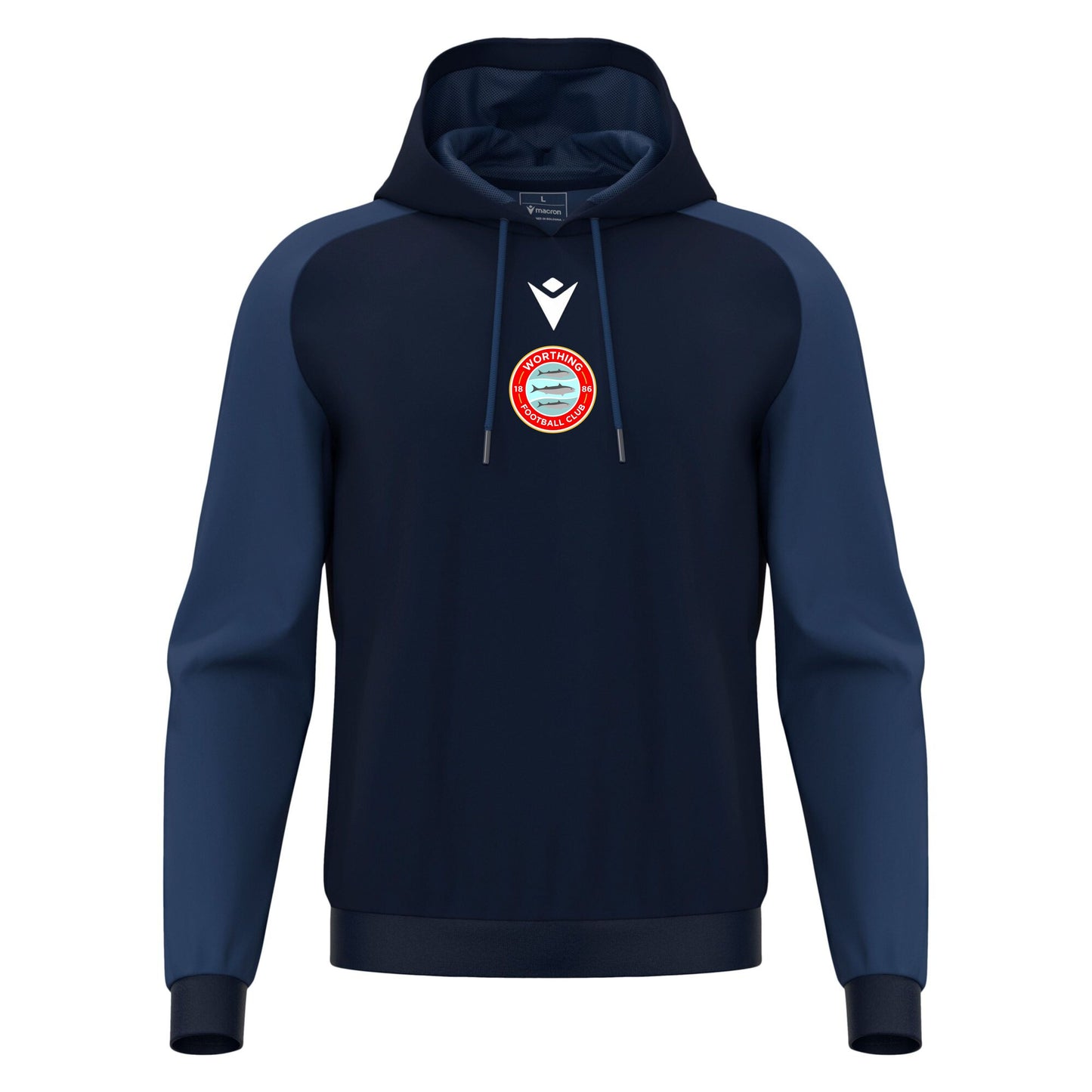 WORTHING FC SNR HORN HOODIE - AVAILABLE IN 5 COLOURS Macron Sports Hub Hastings