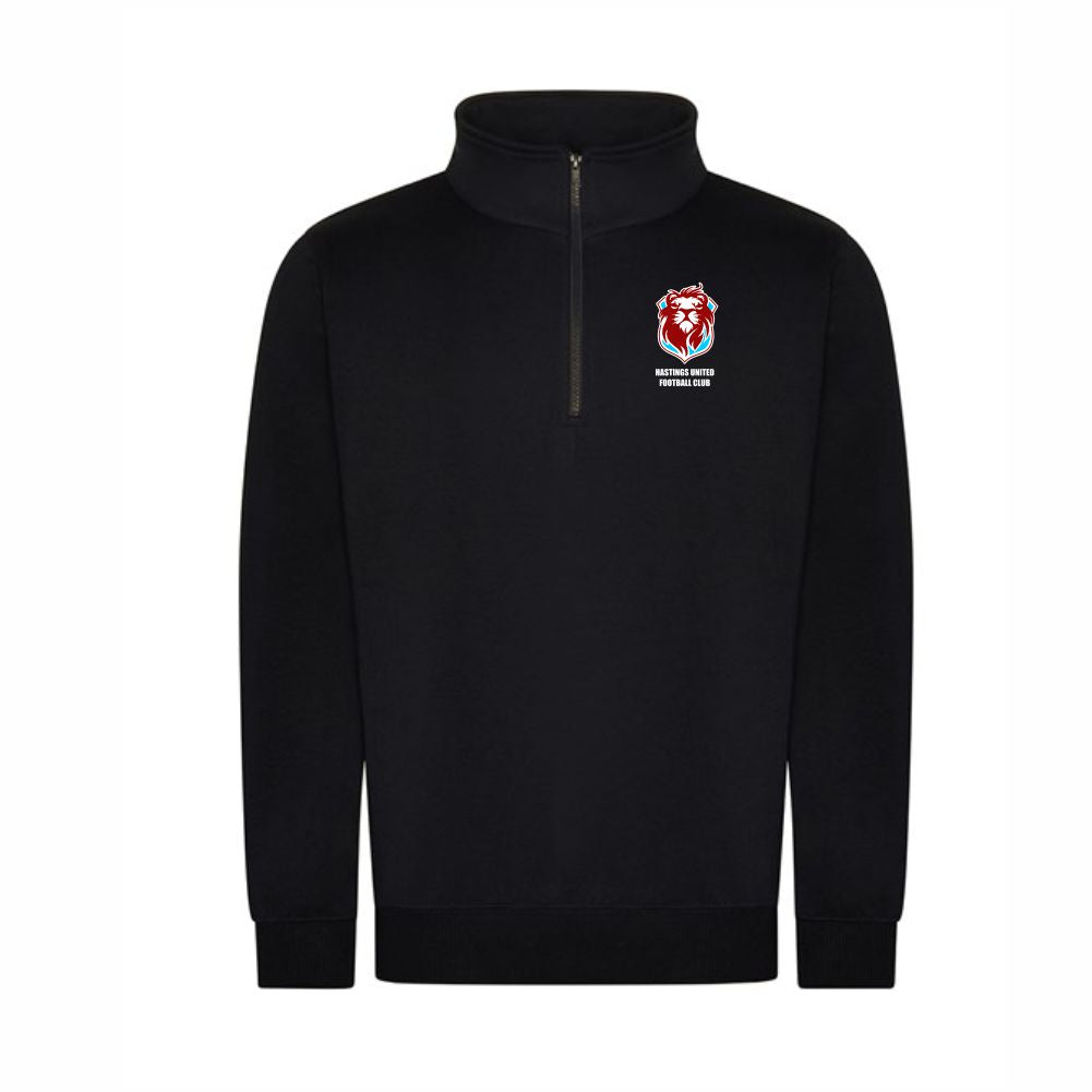 HASTINGS UNITED FC – CLUB 1/4 ZIP SWEATSHIRT – Available in 3 colours