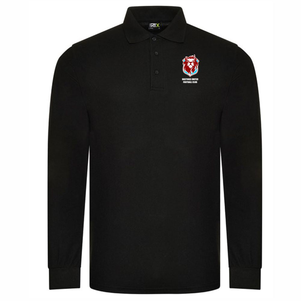 HASTINGS UNITED FC – CLUB L/S POLO SHIRT – available in 4 colours
