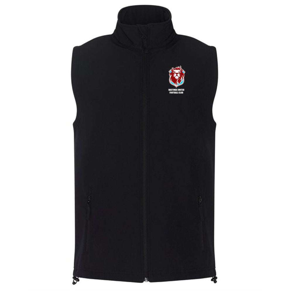HASTINGS UNITED FC – CLUB PRO SOFTSHELL GILLET – Available in 3 colours