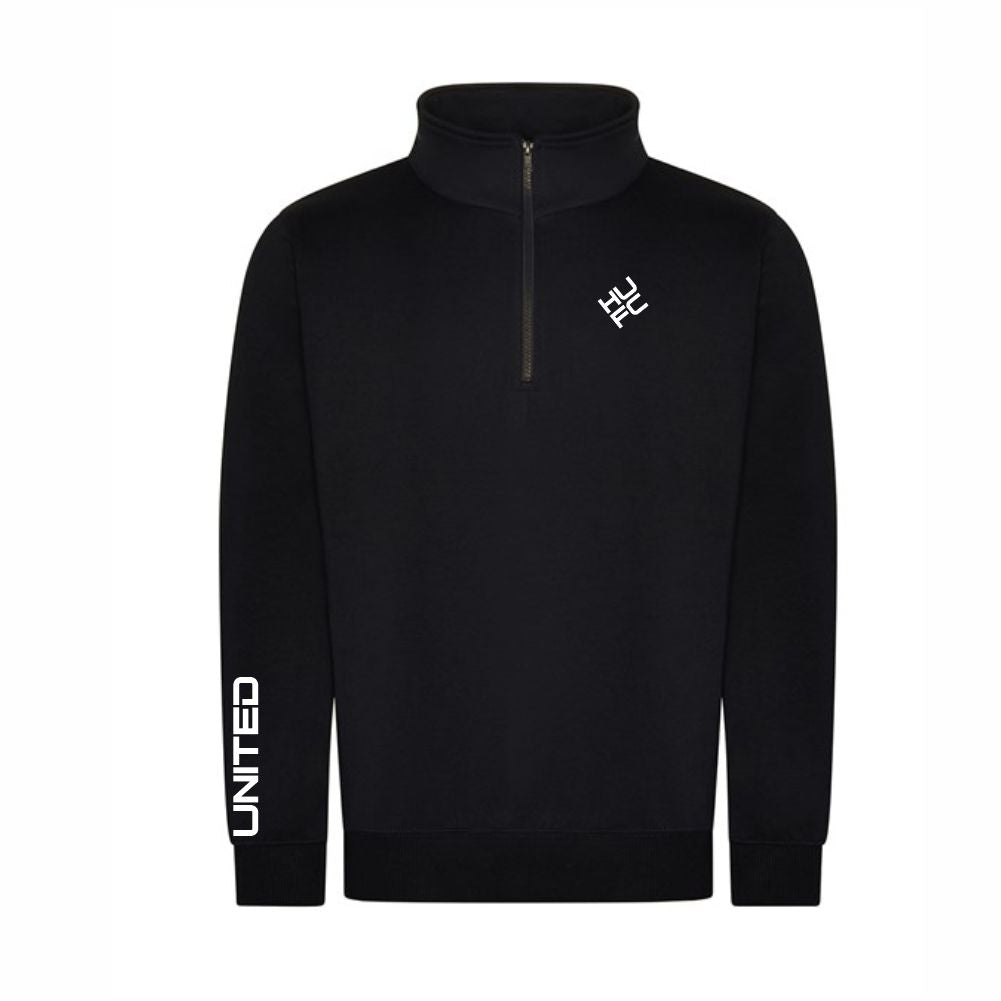 HASTINGS UNITED FC – “DIAMOND” HUFC 1/4 ZIP SWEATSHIRT – Available in 3 colours