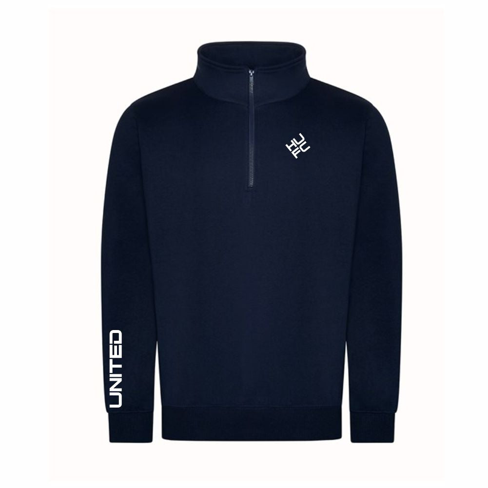 HASTINGS UNITED FC – “DIAMOND” HUFC 1/4 ZIP SWEATSHIRT – Available in 3 colours